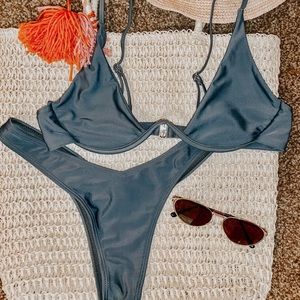 Stone grey bikini set | Vino dupe | Size M/L